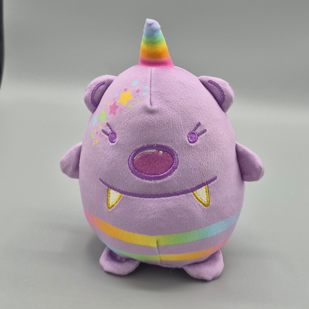 Moriah Elizabeth Cousin Derp Purple Rainbow Unicorn Monster Plush Bonkers Toy Co